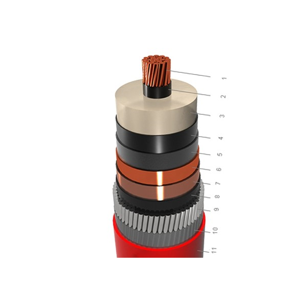 N2XSR(AL)Y-1 core CU XLPE PVC with AWA armor